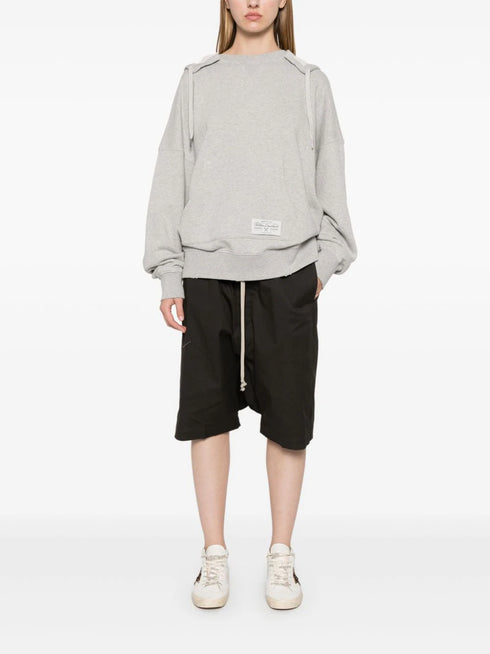 printed cotton hoodie